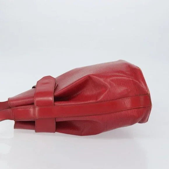 Authentic LOUIS VUITTON Epi Sac Depaule GM Shoulder Bag Red M80197 LV - Picture 11 of 16